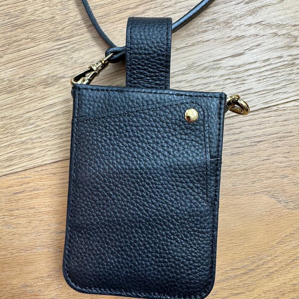 Bandolier Hailey Holster Leather Crossbody Phone Bag – Black & Gold - Picture 3 of 9